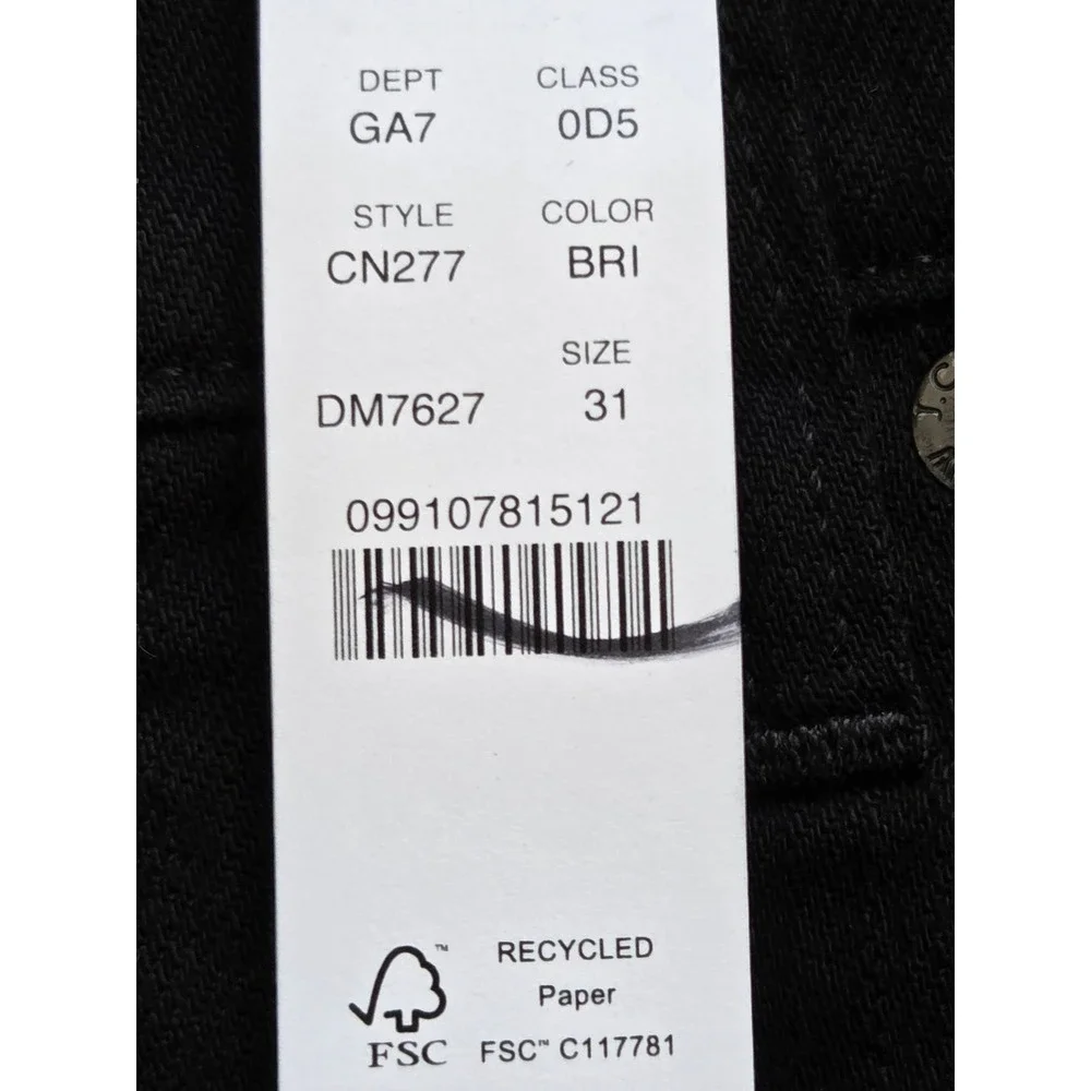 J. Crew‎ Slim Wide Jeans High Rise Womens 31 Black NWT $148 CN277